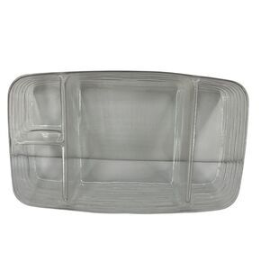 Longaberger Medium Large Basket Liner Protector 4-Compartment Clear Rectangular